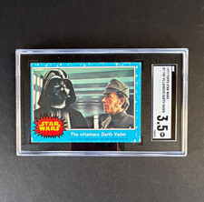 Topps 1977 Star Wars #7 The Villainous Darth Vader Graded Trading Card picture