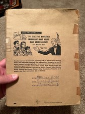 VINTAGE 1949 RARE Joe Palooka Comics Pro-Immigrant School Book Cover Anti-Bully picture