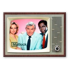 Matlock TV Show Retro 3.5 inches x 2.5 inches Fridge Magnet picture