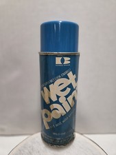 Vintage Wet Paint Wild Child Blue Spray Paint Can picture
