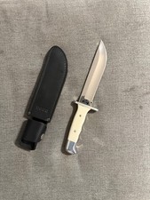 Buck 124 Knife Bowie Frontiersman Corian Rare 1991 picture