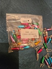 Vintage Mercury Glass Christmas ornaments Czech Republic NOS - Micro picture