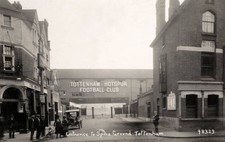 entrance to White Hart Lane Tottenham Hotspur football ground 1924 Old Photo picture