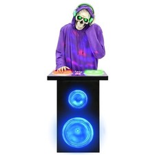 Lowes Haunted Living 5.5ft Bluetooth Skeleton DJ Musical Animatronic SHIPS QUICK picture