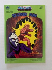 Vintage 1986 Golden Masters of the Universe Sticker Fun picture