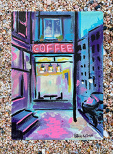 ACEO Art Card PRINT of Hand Painted & Signed Acrylic Original 3.5inx2.5in picture