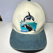 SEA WORLD VINTAGE SHAMU KILLER WHALE AMUSEMENT PARK STRAPBACK HAT CAP picture