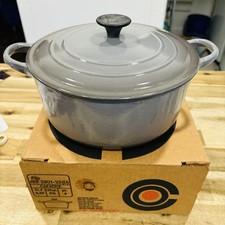 Nice Vtg Le Creuset Cocotte Ronde Round French Oven 3 1/2 Quart Cast Iron Enamel picture