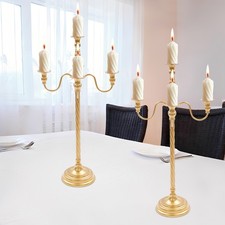 2PCS 28In Floor Candelabra for Candle and Floral Metal Candlestick Holders picture