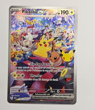 Pikachu ex 150/128 Secret Rare Full Art Holo - 30th Anniversary picture