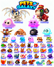 Jester Dragon - Bubblegeist - Jacobin Pigeon- Jumpscare - Adopt From Me picture