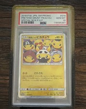 Pokémon 2016 SM Promo Pretend Grunt Pikachu #014 Japanese PSA 10 Nintendo picture