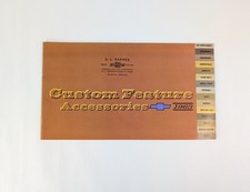 Vintage Original 1963 Chevrolet Custom Feature Accessories Sales Brochure  picture