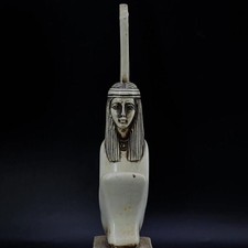 Egyptian Artifacts Rare Authentic Pharaonic Statue Of Egyptian Goddess Maat Bc picture