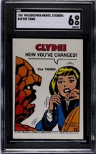 1967 Philadelphia Marvel Fantastic Four Rookie #32 SGC 6 picture