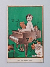 We have A Baby Grand Fred Spurgin Signed Vintage Postcard 1914 Post 7937 picture