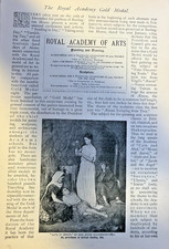 1903 British Royal Academy Gold Medal illustrated picture