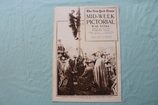1915 JAN 28 NEW YORK TIMES MID-WEEK PICTORIAL WAR EXTRA- TELEPHONE POLE -NP 9125 picture