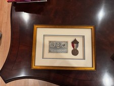 1912 Teddy Roosevelt Bull Moose Convention Rare Messenger Badge &Ticket Framed picture