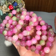 5pcs Wholesale 12mm Watermelon Jade Round Beads Strand For Jewelry Making picture