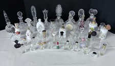 Vintage Perfume Bottles Lot of 44 Brand Name & Art Deco picture