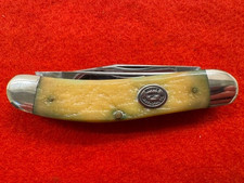 VINTAGE (2001) MOORE MAKER 5303 SOWBELLY WHITTLER, JIGGED BANANA BONE (377) picture