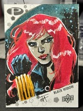 BLACK WIDOW 2021 Upper Deck Marvel Premier 1/1 Fabiano Ambu #SKT Auto Sketch picture