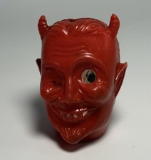 Vintage Winking Devil Head Lenticular Eye Blow Mold Halloween Hong Kong picture