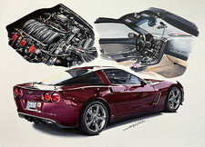 Custom Car Portraits/ Hand-drawn Illustrations picture