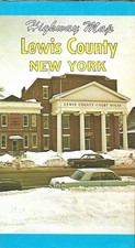 Official 1976 Road Map LEWIS COUNTY New York Adirondack Park Lowville Railroads picture