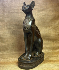 Authentic Ancient Egyptian Antique Rare Goddess Bastet Statue Figurine BC picture
