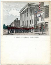 1850s Charles Magnus Letter Sheet New York United States Firemen Eagle Hose Co picture