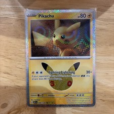 Pikachu 049/128 Holo Pikachu Rare ME: 30th Celebration Pokemon TCG NM/M picture