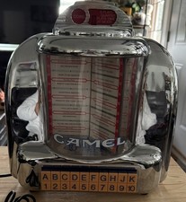 Vintage Camel Cigarettes Joes Diner CR 10 Jukebox AM/FM Radio & Cassette Player picture