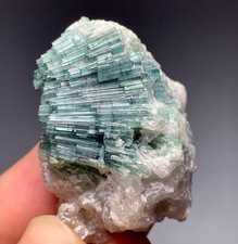 224 Cts Natural Tourmaline Crystal Bunch with Lepidolite from Afghanistan. picture