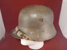 WWI Austro-hungarian M17 Helmet Original Paint Chinstrap Line Band Size 66  picture