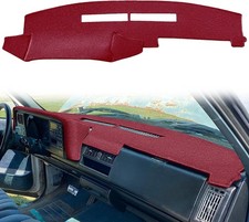 Yiz Dash Cover Mat for Chevy Chevrolet Silverado/GMC 88-94, 88-94 Maroon picture