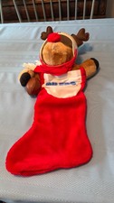 Vintage 1970's Houston Oiler Reindeer Christmas Stocking picture