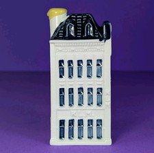 KLM House #75 Blue Delft BOLS Fokker Hague Airline Souvenir Sealed EMPTY Vtg picture