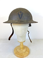 WWI - WW1 US M1917 DOUGHBOY HELMET WITH PAINTED 36TH DIVISION EMBLEM picture