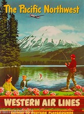 Pacific Northwest Washington United States America Travel Advertisement Poster 7 picture