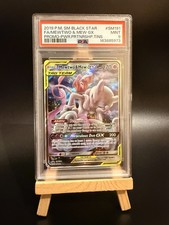 Mewtwo & Mew GX SM191 Power Partnership Tins Sm Black Star Promo Pokemon - PSA 9 picture