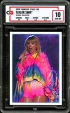 2025 Panini Pop Stars Sticker #38 Taylor Swift ~ CG 10 GEM picture