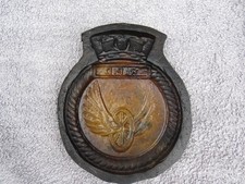 VINTAGE WW2 ROYAL NAVY HMS RAPID H32 TYPE 15 FRIGATE SHIPS PLAQUE MOULD picture