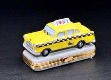 Authentic Rochard Limoges NY Taxi Trinket Box •Hand Painted• I NY • Big Apple picture