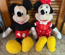 Vintage 90’s Disney Store Mickey And Minnie Mouse Classic Mini Bean Plush Set picture