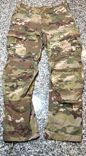 US ARMY ISSUE ADVANCED COMBAT PANTS W/ KNEE PAD SLOTS OCP CAMO; USED; LARGE/REG picture