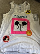 Disney Parks Vault Collection Vacation Kingdom Of The World Tank Top M NWT picture