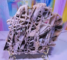 Sphalerite  UV Reactive Fluorescent Mineral Display Specimen w/Metal Stand picture