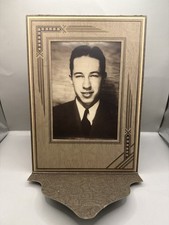 Vintage 1940s Art Deco Portrait Photo 5x7 — Young Man in Suit, Studio Mount picture